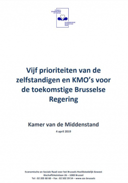 Memorandum van de Kamer van de Middenstand: Vijf prioriteiten van de Brusselse zelfstandigen en KMO's 