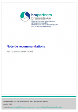 Secteur informatique : Note de recommandations